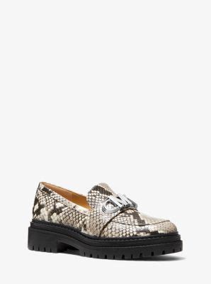 michael kors boys loafers|Michael Kors snakeskin flats.